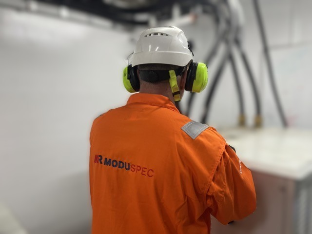 A ModuSpec surveyor on a rig