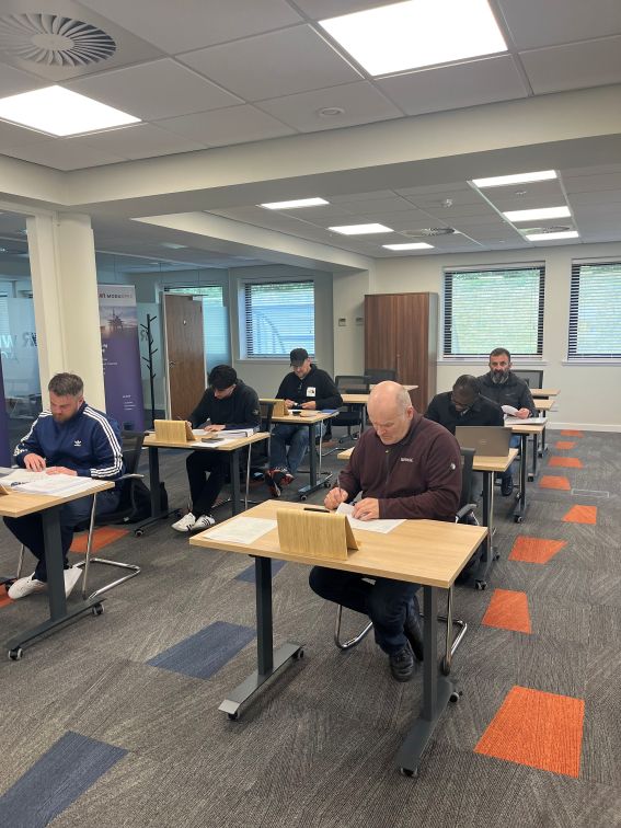 An IWCF accredited class in Well Academy's Aberdeen training centre